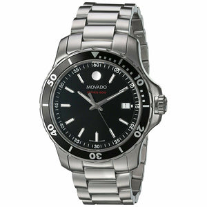  Shop Authentic Movado Series 800 Black Dial Silver Steel Strap Watch For Men - 2600135 - Luxxuri