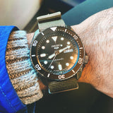  Shop Authentic Seiko 5 Sport Automatic Black Dial Green Nylon Strap Watch For Men - SRPD65K4 - Luxxuri