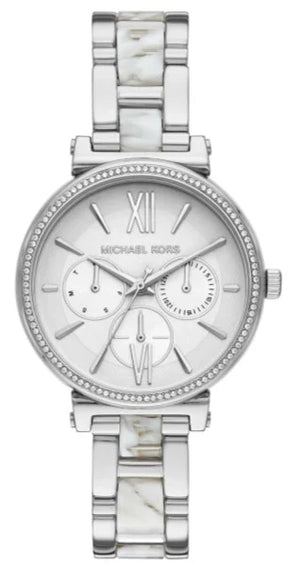  Shop Authentic Michael Kors Sofie Analog White Dial Silver Steel Strap Watch For Women - MK4345 - Luxxuri