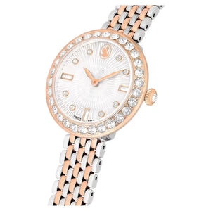  Shop Authentic Swarovski Certa Crystals Silver Dial Two Tone Steel Strap Watch for Women - 5672971 - Luxxuri