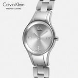  Shop Authentic Calvin Klein Simplicity Silver Dial Silver Steel Strap Watch for Women - K4323120 - Luxxuri