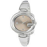  Shop Authentic Gucci Guccissima Brown Dial Silver Steel Strap Watch For Women - YA134302 - Luxxuri