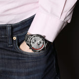  Shop Authentic Hugo Boss Globetrotter Black Dial Black Steel Strap Watch for Men - 1513825 - Luxxuri