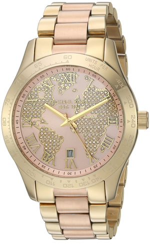  Shop Authentic Michael Kors Layton Rose Gold Dial Gold Stainless Steel Strap Watch for Women - MK6476 - Luxxuri