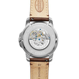  Shop Authentic Fossil Grant Automatic White Dial Brown Leather Strap Watch for Men - ME3052 - Luxxuri