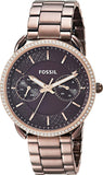  Shop Authentic Fossil Tailor Analog Brown Dial Brown Steel Strap Watch for Women - ES4258 - Luxxuri