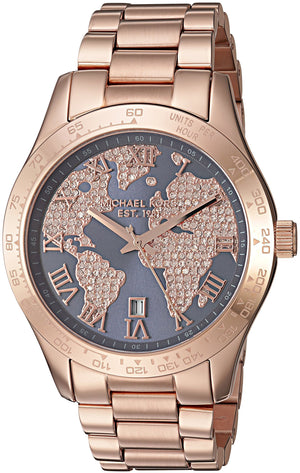  Shop Authentic Michael Kors Layton Rose Gold Dial Rose Gold Steel Strap Watch for Women - MK6395 - Luxxuri