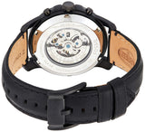  Shop Authentic Fossil Grant Automatic Black Dial Black Leather Strap Watch for Men - ME3028 - Luxxuri