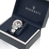  Shop Authentic Maserati Royale Chronograph Grey Dial Silver Steel Strap Watch For Men - R8873637003 - Luxxuri