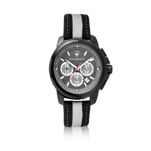  Shop Authentic Maserati Royale 44mm Black Dial Stainless Steel Fiber Strap Watch For Men - R8871637002 - Luxxuri