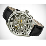  Shop Authentic Emporio Armani Meccanico Automatic Black Dial Leather Strap Watch For Men - AR4629 - Luxxuri