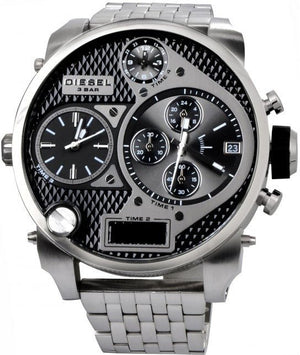  Shop Authentic Diesel Mr Daddy 1.0 Black Dial Stainless Steel Stainless Watch For Men - DZ7221 - Luxxuri