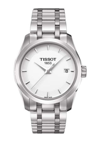  Shop Authentic Tissot T Trend Couturier White Dial Silver Steel Strap Watch For Women - T035.210.11.011.00 - Luxxuri