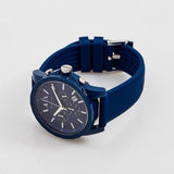  Shop Authentic Armani Exchange Outerbanks Chronograph Blue Dial Blue Silicone Strap Watch For Men - AX1327 - Luxxuri