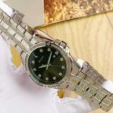  Shop Authentic Bulova Crystal Collection Black Dial Silver Steel Strap Watch for Men - 96K104 - Luxxuri