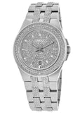  Shop Authentic Bulova Crystal Pave Silver Dial Silver Steel Strap Watch for Men - 96B235 - Luxxuri