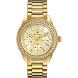  Shop Authentic Bulova Multi Function Gold Dial Gold Steel Strap Watch for Women - 97N102 - Luxxuri
