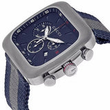  Shop Authentic Gucci Coupe Chronograph Blue Dial Two Tone NATO Strap Watch for Men - YA131203 - Luxxuri