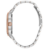  Shop Authentic Bulova Crystal Collection Silver Dial Two Tone Steel Strap Watch for Women - 98N100 - Luxxuri