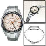  Shop Authentic Seiko Presage Sharp Edged Series Automatic GMT Champagne Dial Silver Steel Strap Watch For Men - SPB273J1 - Luxxuri