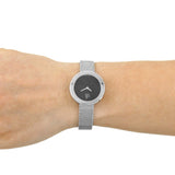  Shop Authentic Calvin Klein Firm Black Dial Silver Mesh Bracelet Watch for Women - K3N23121 - Luxxuri