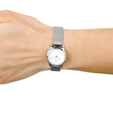 Shop Authentic Calvin Klein Minimal White Dial Silver Mesh Bracelet Watch for Women - K3M2312Y - Luxxuri