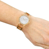  Shop Authentic Calvin Klein Class White Dial Rose Gold Steel Strap Watch for Women - K6R23626 - Luxxuri