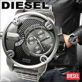  Shop Authentic Diesel Little Daddy Chronograph Black Dial Silver Steel Strap Watch For Men - DZ7259 - Luxxuri