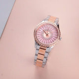 Shop Authentic Michael Kors Layton Three Hand Pink Dial Two Tone Steel Strap Watch For Women - MK6894 - Luxxuri