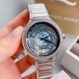  Shop Authentic Michael Kors Kerry Mother of Pearl Dial Silver Strap Watch for Women - MK3480 - Luxxuri