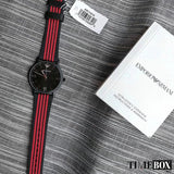  Shop Authentic Emporio Armani Kappa Black Dial Two Tone NATO Strap Watch For Men - AR11015 - Luxxuri