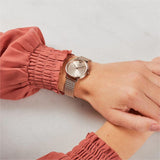  Shop Authentic Emporio Armani Kappa Pink Dial Pink Mesh Bracelet Watch For Women - AR11129 - Luxxuri