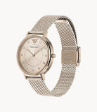  Shop Authentic Emporio Armani Kappa Pink Dial Pink Mesh Bracelet Watch For Women - AR11129 - Luxxuri