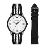 Shop Authentic Emporio Armani Kappa Dress White Dial Two Tone NATO Strap Watch For Men - AR80005 - Luxxuri