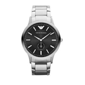  Shop Authentic Emporio Armani Classic Quartz Black Dial Silver Steel Strap Watch For Men - AR9107 - Luxxuri