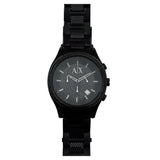  Shop Authentic Armani Exchange Chronograph Black Dial Black Steel Strap Watch for Men - AX1058 - Luxxuri