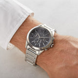  Shop Authentic Armani Exchange Drexler Chronograph Black Dial Silver Steel Strap Watch for Men - AX2600 - Luxxuri