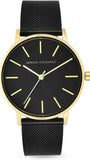  Shop Authentic Armani Exchange Lola Three Hand Black Dial Black Mesh Strap Watch For Women - AX5548 - Luxxuri