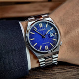  Shop Authentic Citizen Tsuyosa Automatic Dark Blue Dial Silver Steel Strap Watch For Men - NJ0151-88L - Luxxuri