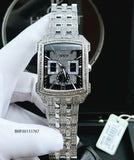  Shop Authentic Bulova Crystal Collection Black Dial Silver Steel Strap Watch for Men - 98C108 - Luxxuri