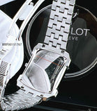  Shop Authentic Bulova Crystal Collection Black Dial Silver Steel Strap Watch for Men - 98C108 - Luxxuri