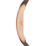  Shop Authentic Burberry The Pioneer Rose Gold Dial Haymarket Brown Leather Strap Watch for Women - BU9408 - Luxxuri