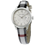  Shop Authentic Burberry Classic Stone Silver Dial Horseberry Black Leather Strap Watch for Women - BU10103 - Luxxuri