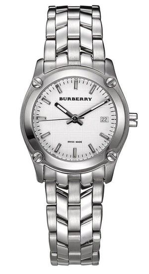  Shop Authentic Burberry Heritage Check White Dial Silver Steel Strap Watch for Women - BU1853 - Luxxuri