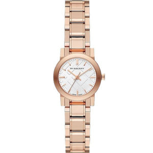  Shop Authentic Burberry The City White Dial Rose Gold Steel Strap Watch for Women - BU9204 - Luxxuri