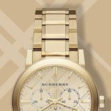  Shop Authentic Burberry Heritage White Dial Gold Steel Strap Watch for Women - BU9203 - Luxxuri
