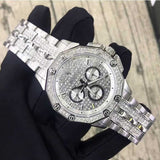  Shop Authentic Bulova Crystal Collection Pave Silver Dial with Crystals Silver Steel Strap Watch for Men - 96C134 - Luxxuri