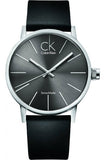  Shop Authentic Calvin Klein Minimal Black Dial Black Leather Strap Watch for Men - K7621107 - Luxxuri