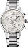 Shop Authentic Calvin Klein Post Minimal White Dial Silver Steel Strap Watch for Men - K7627126 - Luxxuri