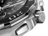  Shop Authentic Tag Heuer Carrera Aquaracer Quartz Chronograph Black Dial Black Rubber Strap Watch for Men - CAY111A.FT6041 - Luxxuri